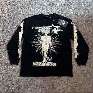 Hellstar Victory Within Black Long Sleeve Graphic Tee